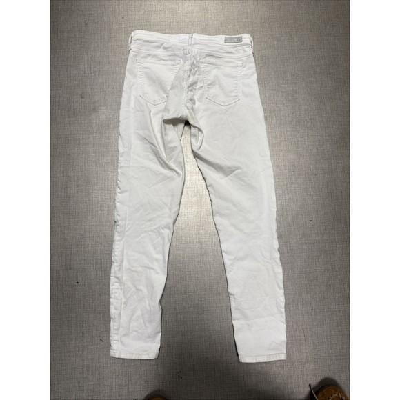 AG Adriano Goldschmied Size 28R  Women's Legging Ankle Super Skinny White Jeans - Picture 7 of 9